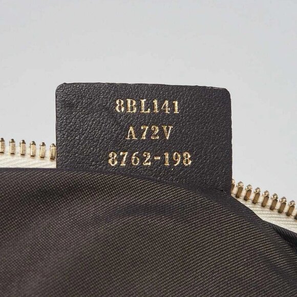 Fendi White Embossed FF Leather Bauletto Piccolo 1974 Bag 8BL141 - Picture 7 of 11